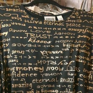 Chico's Design Inspirational Word Shirt